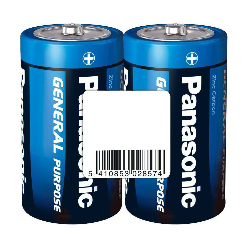 Батарейка сольова Panasonic R20 General Purpose, 2 шт